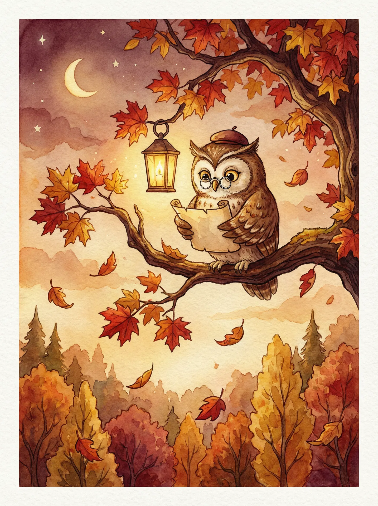 Daily Sign Card - Autumn